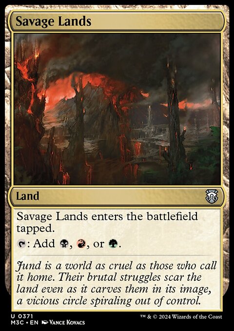 Savage Lands (Ripple Foil) [Modern Horizons 3 Commander]