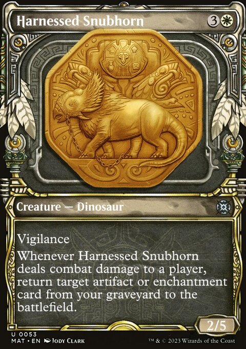 Harnessed Snubhorn (Showcase) [March of the Machine: The Aftermath]