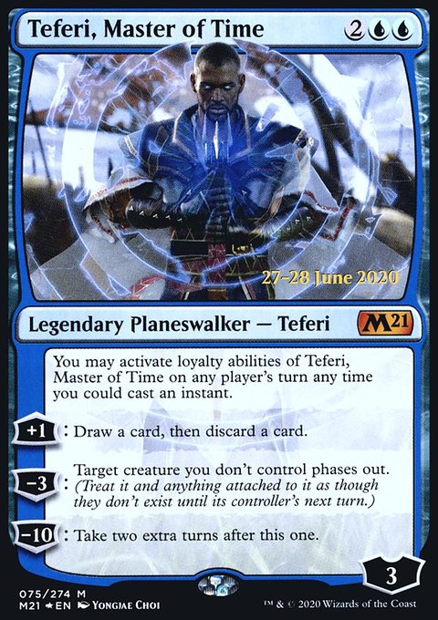 Teferi, Master of Time [Core Set 2021 Prerelease Promos]