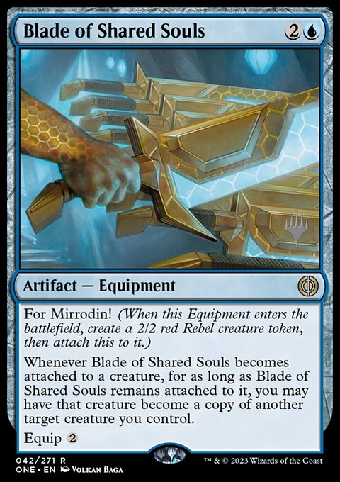 Blade of Shared Souls [Phyrexia: All Will Be One Prerelease Promos]