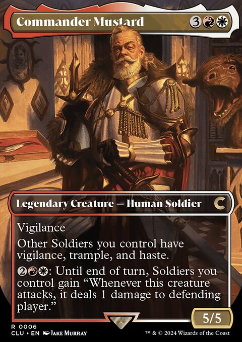 Commander Mustard (Borderless) [Ravnica: Clue Edition]