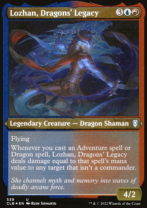 Lozhan, Dragons' Legacy (Foil Etched) [Commander Legends: Battle for Baldur's Gate]