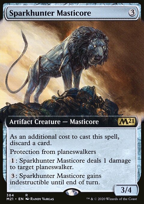 Sparkhunter Masticore (Extended Art) [Core Set 2021]