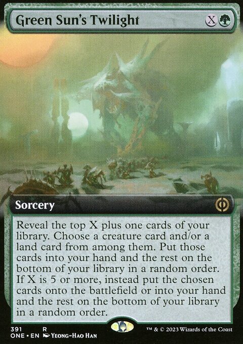 Green Sun's Twilight (Extended Art) [Phyrexia: All Will Be One]