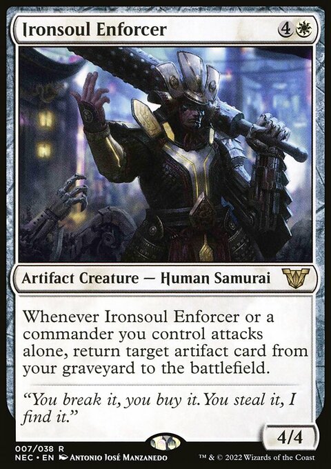Ironsoul Enforcer [Kamigawa: Neon Dynasty Commander]