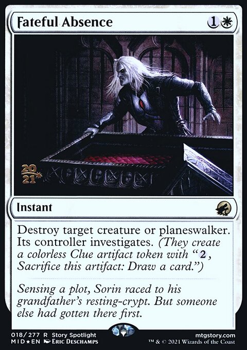 Fateful Absence [Innistrad: Midnight Hunt Prerelease Promos]