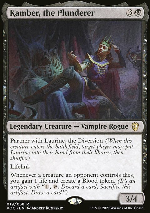 Kamber, the Plunderer [Innistrad: Crimson Vow Commander]
