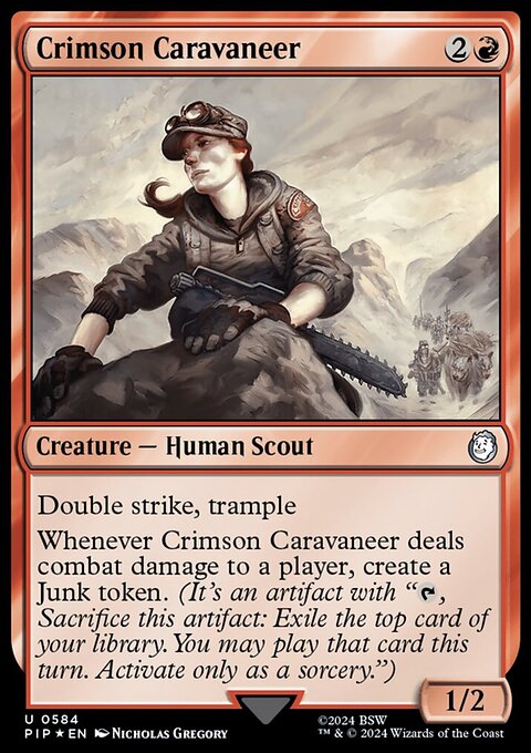 Crimson Caravaneer (Surge Foil) [Fallout]