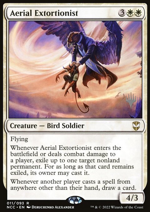 Aerial Extortionist (Promo Pack) [Streets of New Capenna Commander Promos]