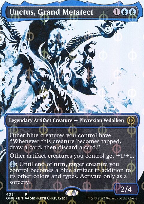 Unctus, Grand Metatect (Borderless Ichor Step-and-Compleat Foil) [Phyrexia: All Will Be One]