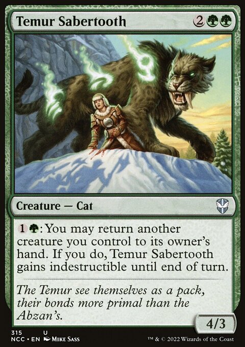 Temur Sabertooth [Streets of New Capenna Commander]