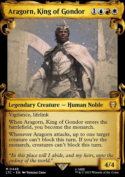 Aragorn, King of Gondor [The Lord of the Rings: Tales of Middle-Earth Commander Showcase Scrolls]