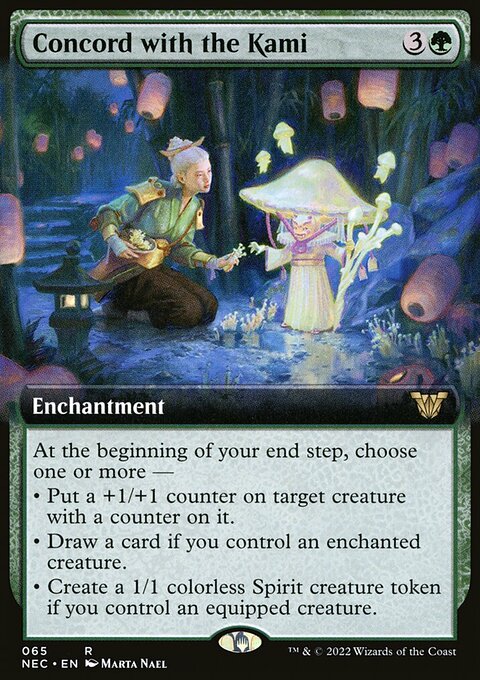 Concord with the Kami (Extended Art) [Kamigawa: Neon Dynasty Commander]