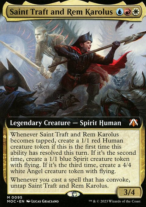 Saint Traft and Rem Karolus (Extended Art) [March of the Machine Commander]