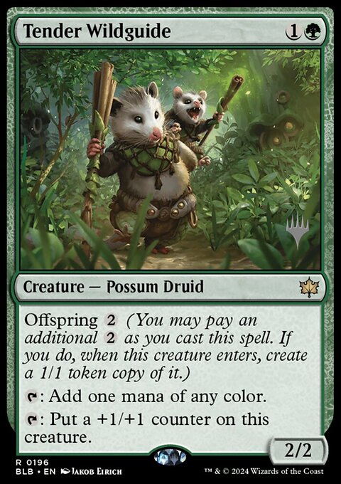 Tender Wildguide [Bloomburrow Prerelease Promos]