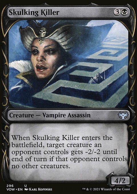 Skulking Killer (Showcase Fang Frame) [Innistrad: Crimson Vow]