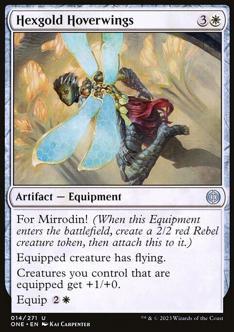 Hexgold Hoverwings [Phyrexia: All Will Be One]