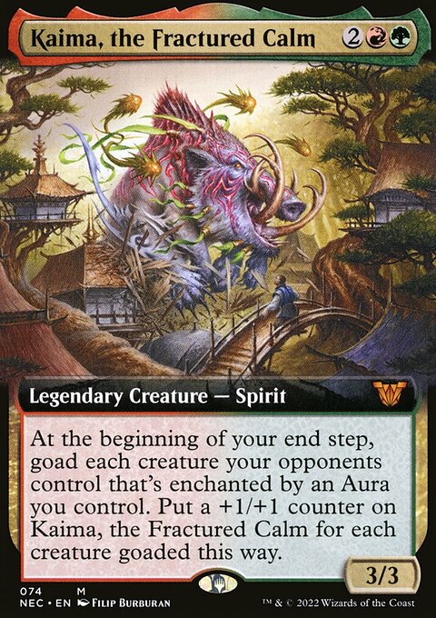 Kaima, the Fractured Calm (Extended Art) [Kamigawa: Neon Dynasty Commander]