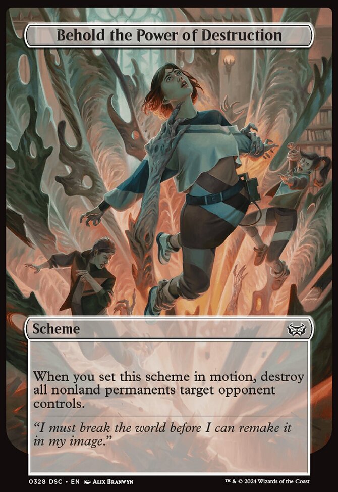 Behold the Power of Destruction (Full Art) [Duskmourn: Archenemy]