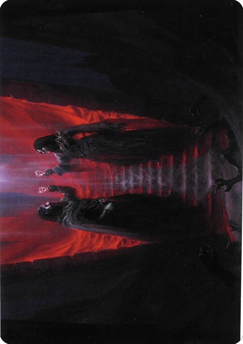 Vampires' Vengeance Art Card (Gold-Stamped Signature) [Innistrad: Crimson Vow Art Series]