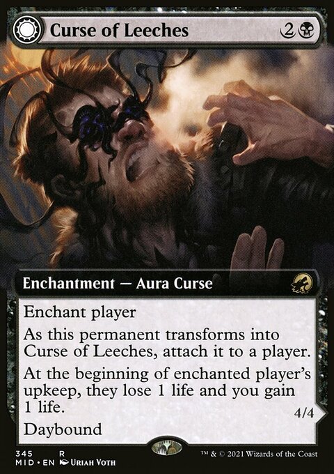 Curse of Leeches // Leeching Lurker (Extended Art) [Innistrad: Midnight Hunt]