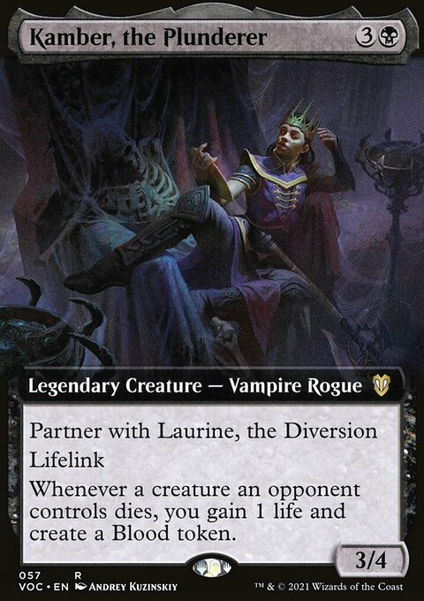 Kamber, the Plunderer (Extended Art) [Innistrad: Crimson Vow Commander]