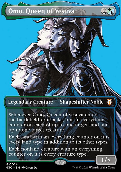 Omo, Queen of Vesuva (Borderless) [Modern Horizons 3 Commander]