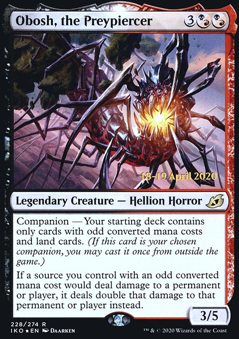 Obosh, the Preypiercer [Ikoria: Lair of Behemoths Prerelease Promos]
