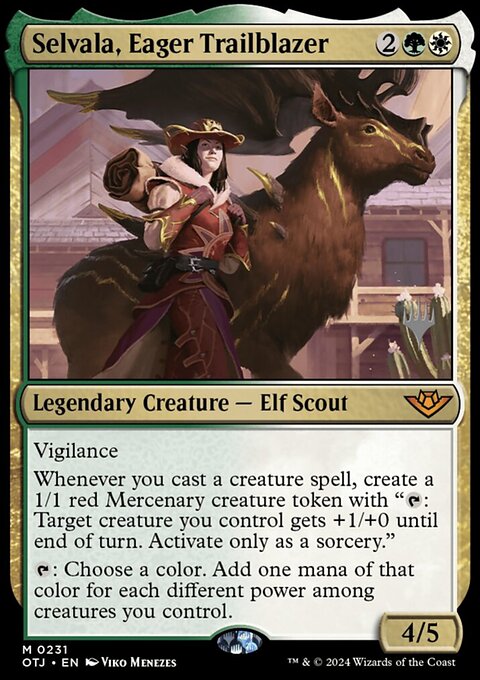 Selvala, Eager Trailblazer (Promo Pack) [Outlaws of Thunder Junction Promos]