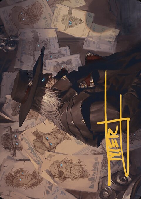 Lazav, Familiar Stranger Art Card [Outlaws of Thunder Junction Art Series]