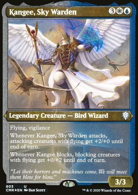 Kangee, Sky Warden (Etched) [Commander Legends]