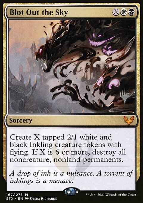 Blot Out the Sky (Promo Pack) [Strixhaven: School of Mages Promos]