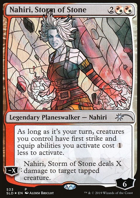 Nahiri, Storm of Stone (Stained Glass) [Secret Lair Drop Promos]