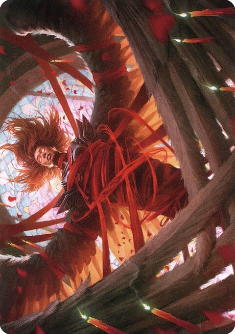 Sigarda's Imprisonment Art Card (Gold-Stamped Signature) [Innistrad: Crimson Vow Art Series]