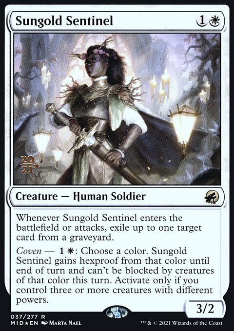 Sungold Sentinel [Innistrad: Midnight Hunt Prerelease Promos]