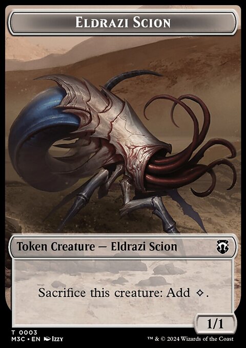 Eldrazi Scion (Ripple Foil) // Eldrazi Spawn Double-Sided Token [Modern Horizons 3 Commander Tokens]