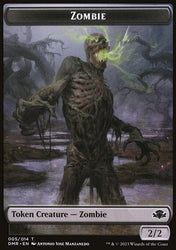 Zombie // Marit Lage Double-Sided Token [Dominaria Remastered Tokens]