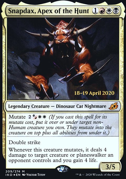 Snapdax, Apex of the Hunt [Ikoria: Lair of Behemoths Prerelease Promos]