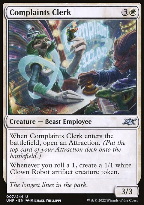 Complaints Clerk [Unfinity]