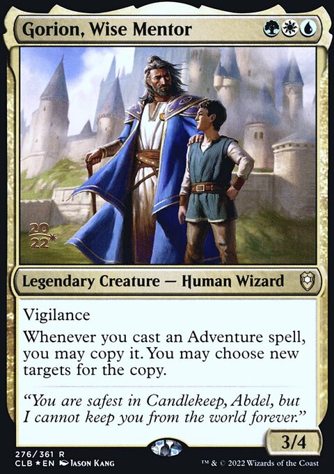 Gorion, Wise Mentor [Commander Legends: Battle for Baldur's Gate Prerelease Promos]