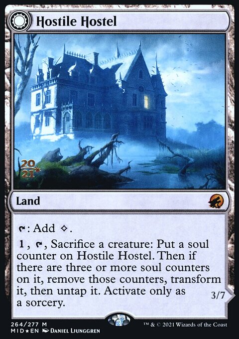 Hostile Hostel // Creeping Inn [Innistrad: Midnight Hunt Prerelease Promos]