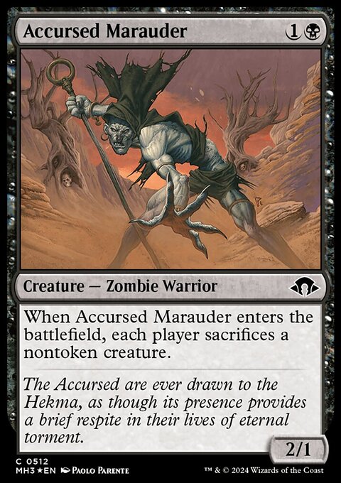 Accursed Marauder (Ripple Foil) [Modern Horizons 3]
