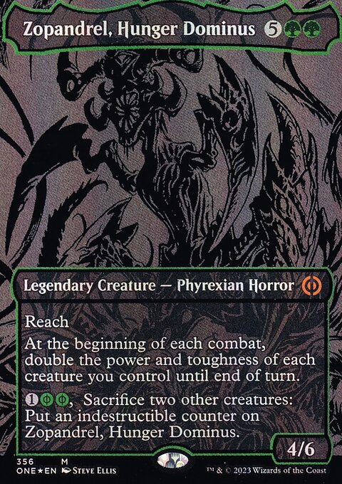 Zopandrel, Hunger Dominus (Oil Slick Raised Foil) [Phyrexia: All Will Be One]