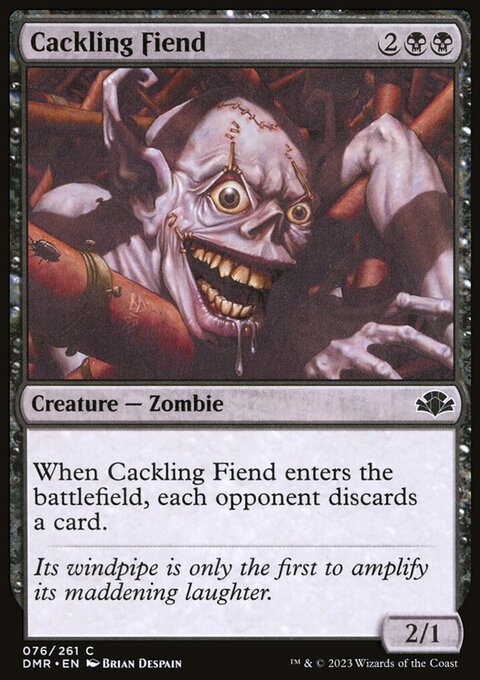 Cackling Fiend [Dominaria Remastered]