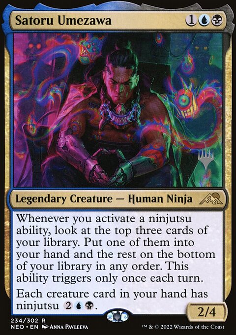 Satoru Umezawa [Kamigawa: Neon Dynasty Prerelease Promos]