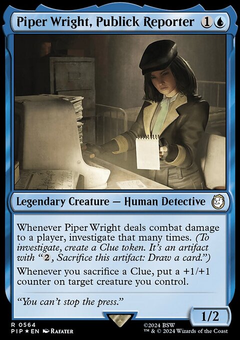 Piper Wright, Publick Reporter (Surge Foil) [Fallout]
