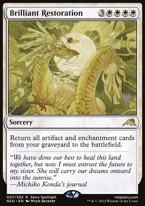 Brilliant Restoration [Kamigawa: Neon Dynasty Prerelease Promos]