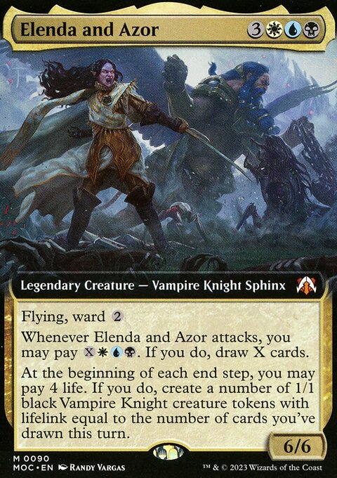 Elenda and Azor (Extended Art) [March of the Machine Commander]