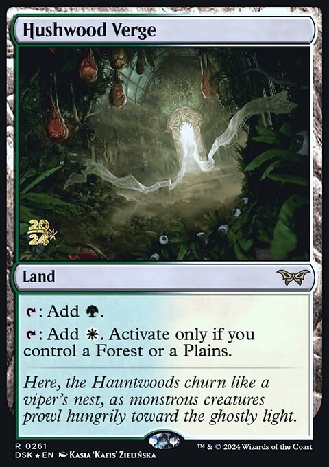 Hushwood Verge [Duskmourn: House of Horror Prerelease Promos]