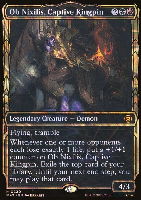 Ob Nixilis, Captive Kingpin (Showcase Halo Foil) [March of the Machine: The Aftermath]